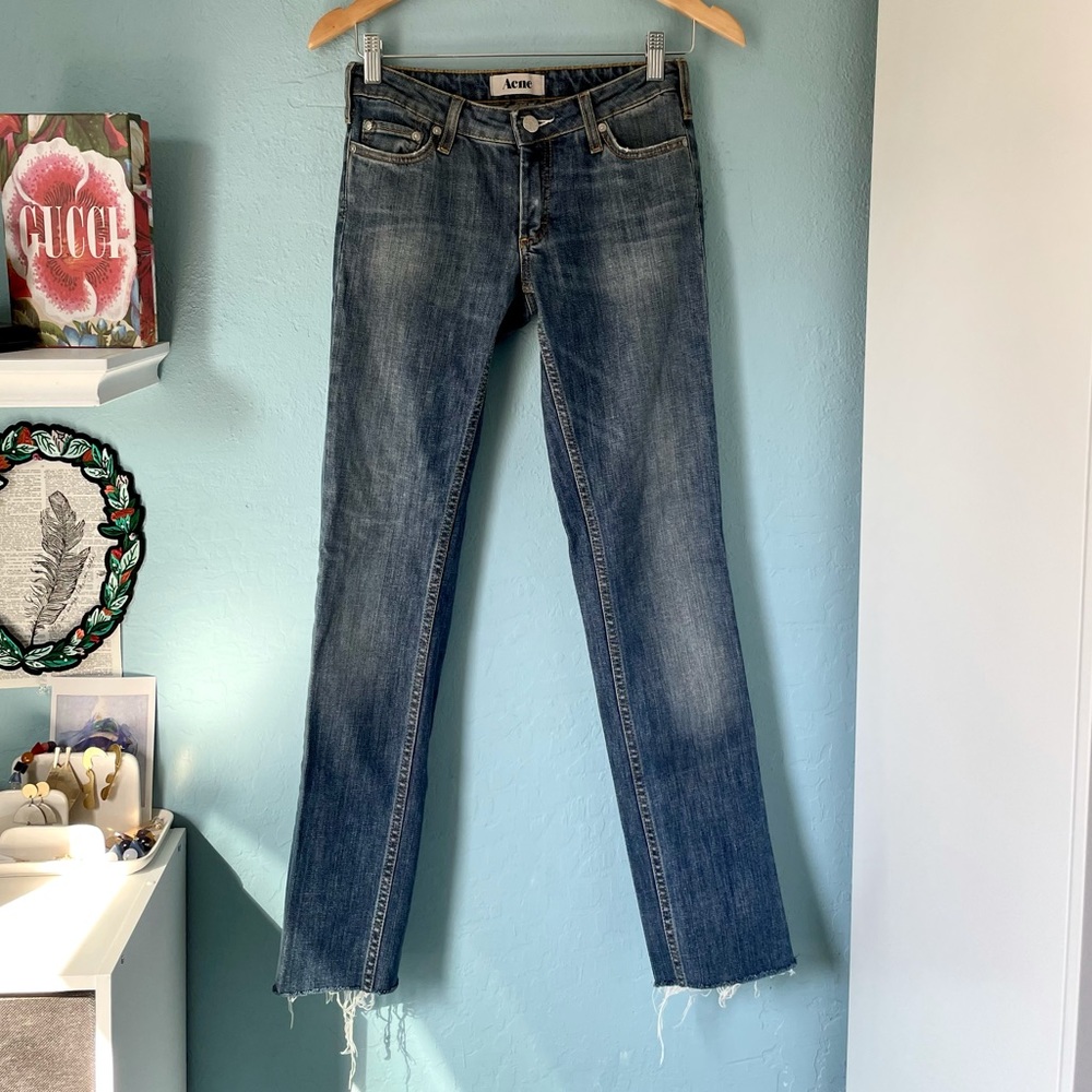 acne studios jeans the kex jeans in le bleu wash